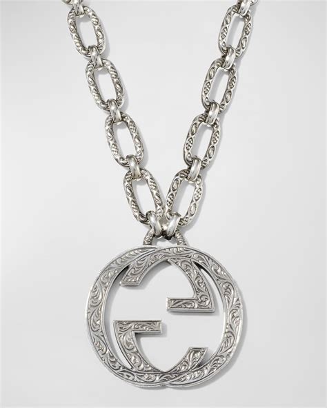 gucci interlocking g necklace men's